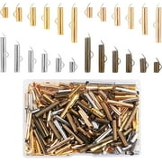 6Sizes Slider End Clasps 240pcs Slider Clasp for Bead Loom 4 Color Terminators Tube Slide Tube End Bar Crimp End Tube